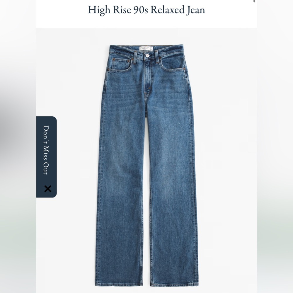 Abercrombie & Fitch The 90’s Relaxed High Rise Jean 12/31L